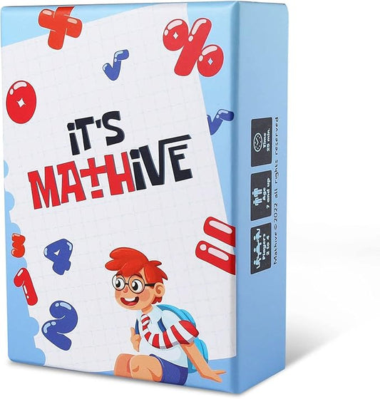 It's Mathive Card Game for Kids – Interactive Math Game Learning Games for Teens, Adults – Easy Gameplay Fast Paced Smart Games for Classroom, Home – Fun and Educational Game