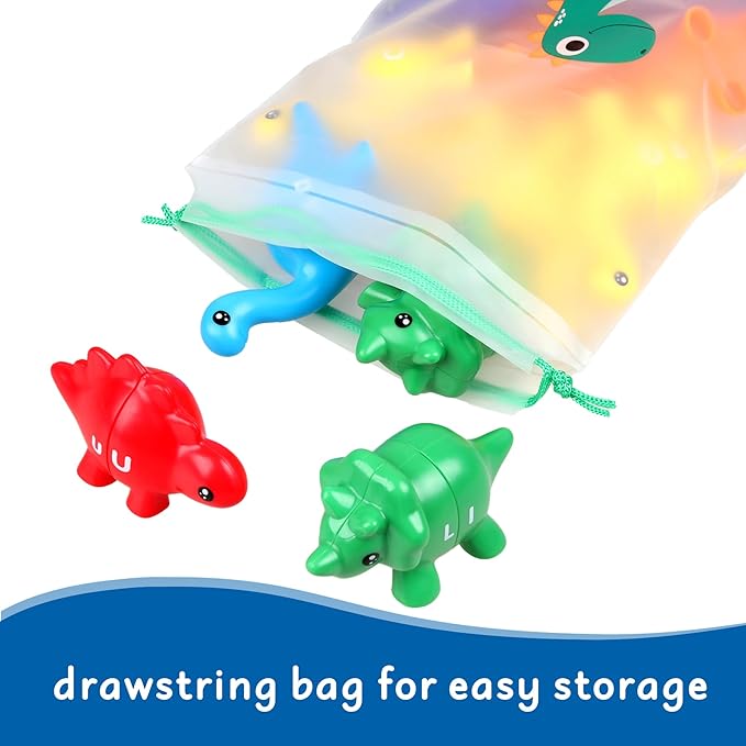 Toddler Dinosaur Montessori Toys for 1 2 3 4 Year Old Boy Girl Birthday Gift - Kids Preschool Learning Activities Educational Travel Outdoor Sensory Toys for Toddlers 1-3