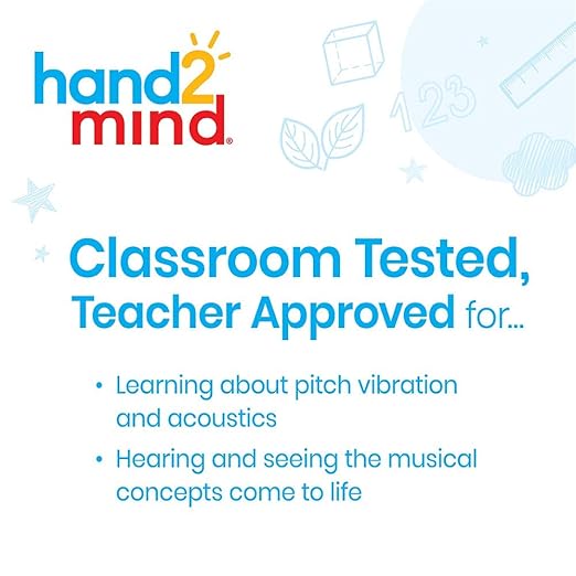hand2mind DIY Music Maker Science Lab, Build Your Own Instrument Ocean Drum, Pan Flute, STEM Music Toy, Science of Sound Kit, Kids Creative Activities Kits, at Home Science Experiments