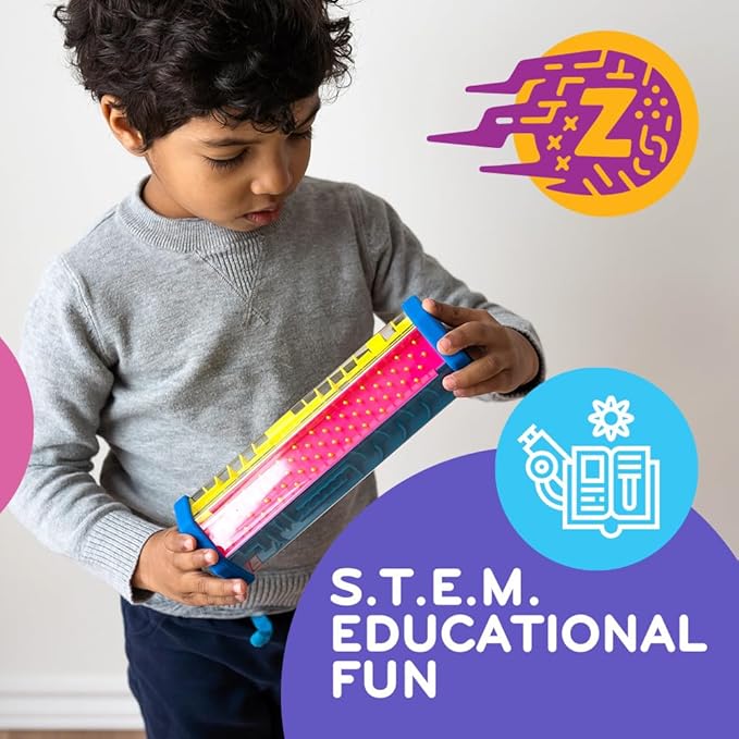 Mobi Zoomi Hexagon Maze Puzzle Game - 3D Hexagon Maze Gravity Ball Game for Toddlers and Kids, Brain Teaser Puzzles, Fidget Toy for Motor Skills and Coordination - Toddler Toys for Ages 4+