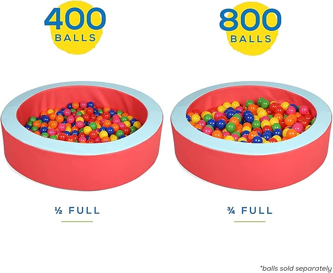 Milliard Foam Ball Pit/Professional Quality/for Toddlers and Baby (Red and Blue)