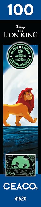 Ceaco - Disney - The Lion King - Glow in The Dark - 100 Piece Jigsaw Puzzle