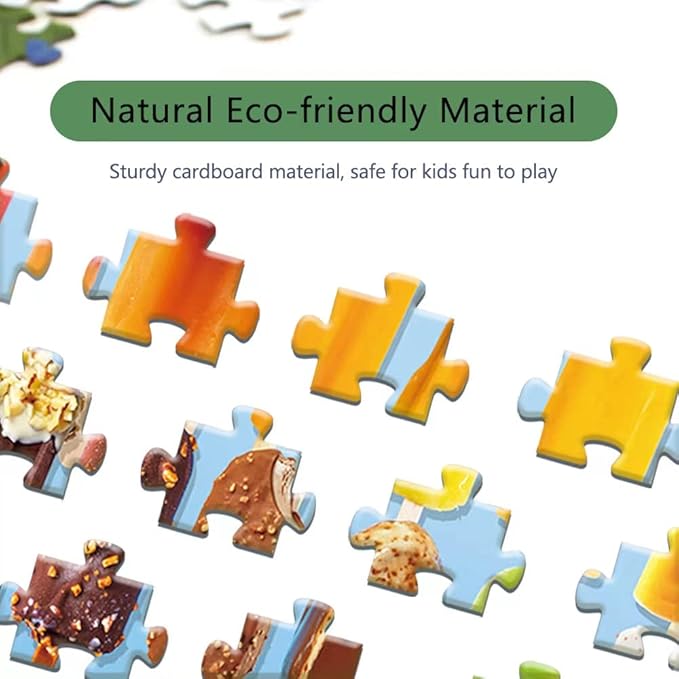 300 Piece Jigsaw Puzzles Popsicles and Macarons for Adults Teens and Kids Family Happy Gift Idea (Pack of 2) (Popsicle+Macaron)