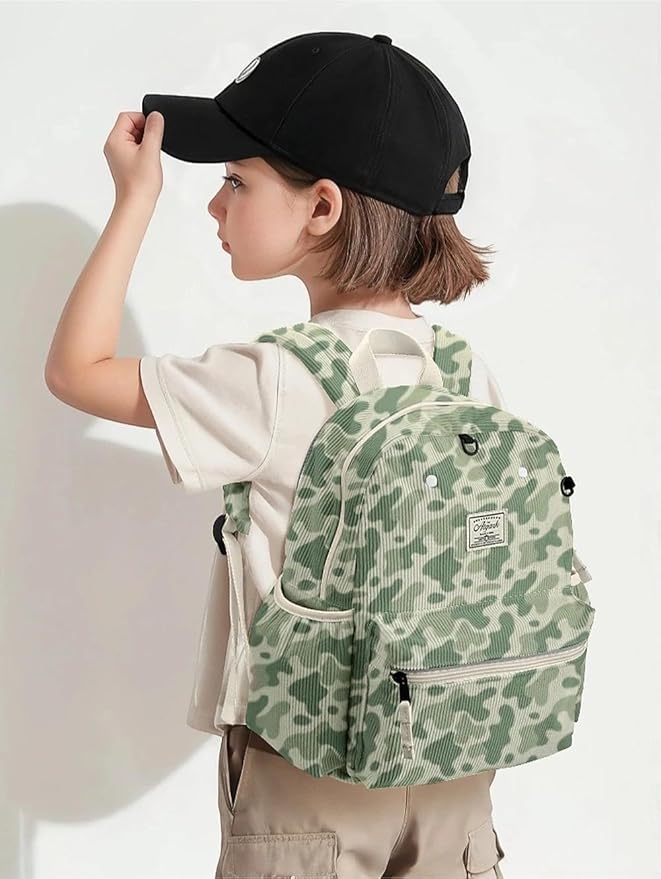 Corduroy Toddler Backpack for Boys 2-5: Preschool Backpack for Boys