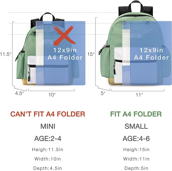 STEAMEDBUN Toddler Backpack for Boys 2-4: Kids Backpack Boys Girls - Preschool Kindergarten Daycare Backpacks - 12 inch