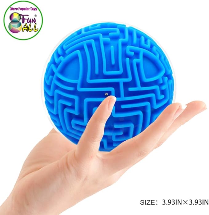 Hymaz 3D Puzzle Maze Ball, Memory Sequential Gravity Cube Balls Educational Toys for Kids Teens & Adults, Hard Challenges Game Lover Tiny Balls Brain Teasers Game Gifts