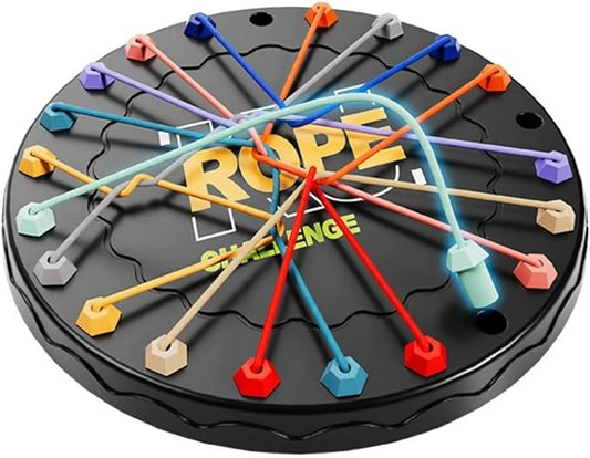Untangle The Rope Challenge is Cool Andor Interactive Logic Puzzle Game, Family Rope Puzzle Parent-Child Toy Nursery, Day Care Center, Kindergarten, Children‘s Day Gift
