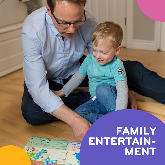 Mobi Kids Educational Math Game - Addition, Subtraction, Multiplication and Division in a Crossword Grid, Numerical Function Tiles, Learning Math Games Kids - for Children Ages 4-8