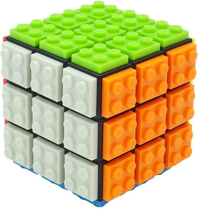 AMAZA 3x3 Speed Cube Stress Relief Toys Black 3x3x3 Magic Cube Puzzles Toy Sturdy and Smooth Cubes Toy Game Puzzle Toys for Kids and Adults