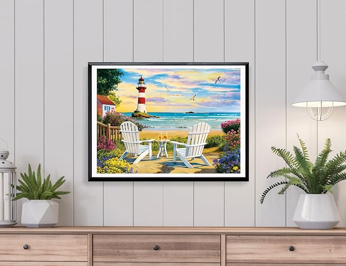 500 Piece Jigsaw Puzzle for Adults and Teens and Kids Summer Fun Best Gift Happy Games Coastal Sunset