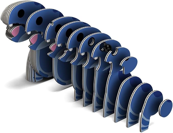 Eugy Brontosaurus Dinosaur 3D Puzzle, 28 Piece Eco-Friendly Educational Toy Puzzles for Boys, Girls & Kids Ages 6+