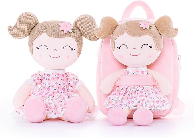 Gloveleya Kids Backpacks Girls Backpack Plush Bags Diaper Bag Printed Sunflower Backpack 9"