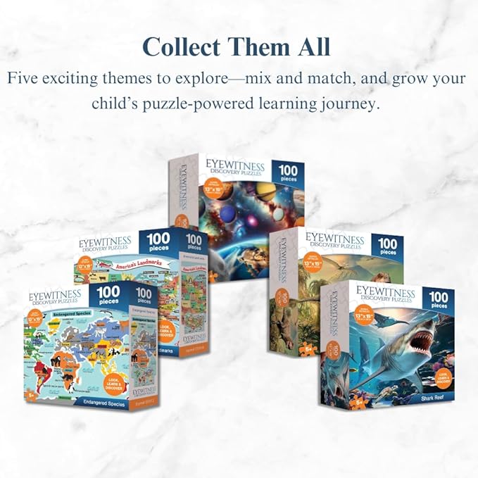Eyewitness Discovery Puzzle Solar System, 100 Piece Jigsaw for Kids, Educational Learning Toy for Boys & Girls, Children Ages 5+