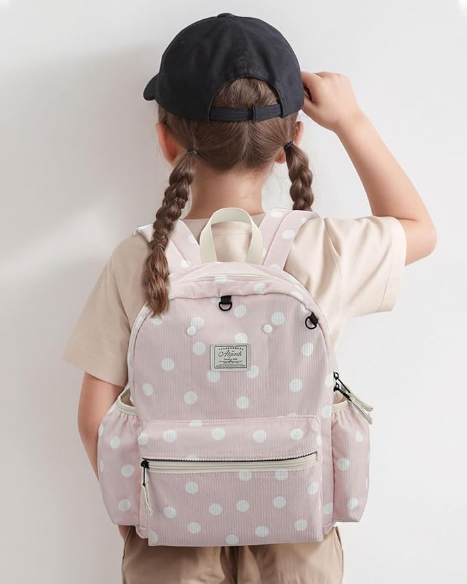 Corduroy Kids Backpack for Boys 6-10: Boys Girls Backpacks for Elementary Kindergarten 15” H Fit Folder