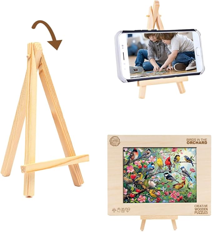 Wooden Puzzles for Adults, Wooden Jigsaw Puzzles for Adults Kids, Birds in The Orchard Unique Shaped Wood Puzzles Adult, Creative Birthday Gifts for Friends Family Game (13.4 * 9.8in 275pcs)