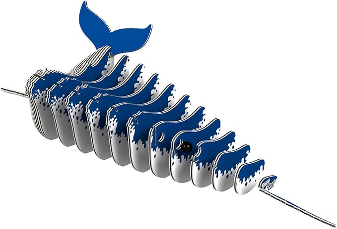 Eugy Humpback Whale 3D Puzzle, 25 Piece Eco-Friendly Educational Toy Puzzles for Boys, Girls & Kids Ages 6+