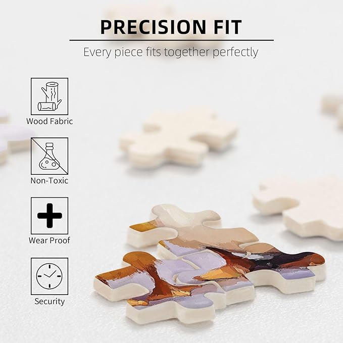 500 Piece Wooden Jigsaw Puzzle for Adults,Adorable Chicks and Ducklings,Brain Training Challenge,Stress Relief Activity,Heartwarming Farmyard Artwork, Eco-Friendly Woodens Pieces