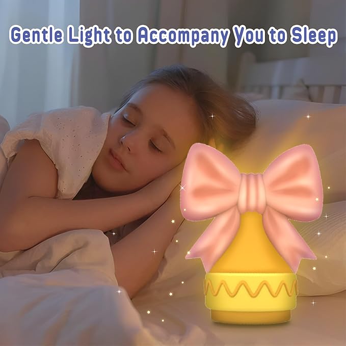 ASIOWELY Paint Your Own Ribbon Bow Lamp Kits,Arts and Crafts Supplies for Kids Toys Ages 4-6-8-12,DIY Art Night Light Painting for Girls Ages 5-10,Birthday Gifts for 3-12+ Year Old Toddler Teens Adult