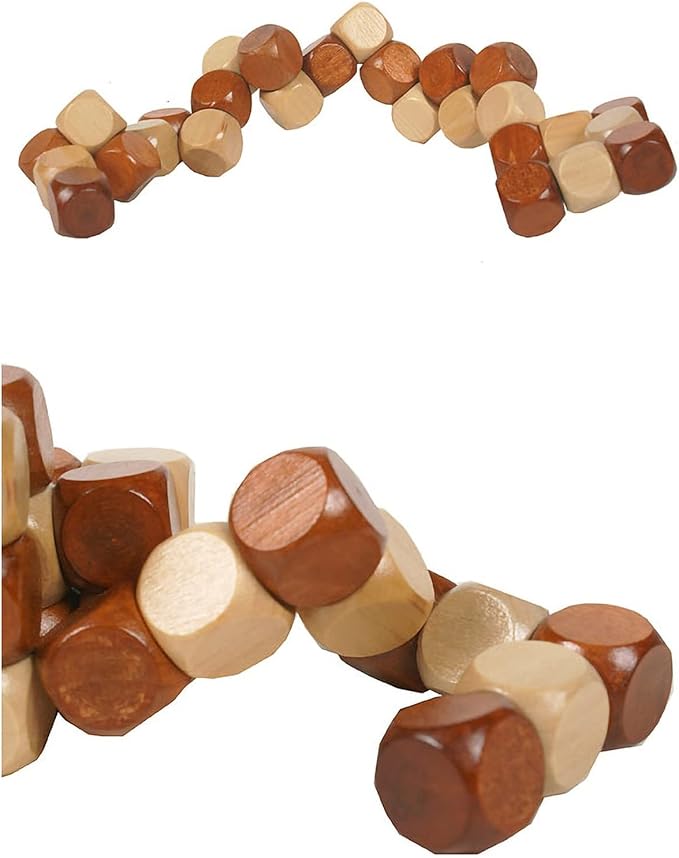 18 Pack Wooden Brain Teaser Puzzles Wooden Burr Puzzles Brain Teaser Puzzle with Gift Packing Box Magic Puzzle Games Toys for Kids and Adults by AHYUAN (Classical Wood)