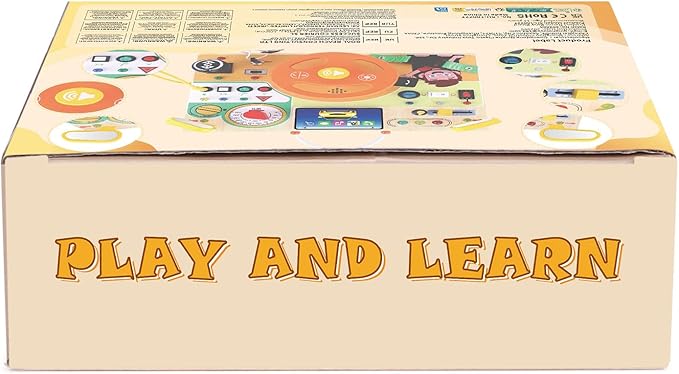 Toddler Toys Montessori Busy Board for 1+ Year Old Boys & Girls Steering Wheel Driving Simulation Toy Travel Activities for Toddlers 1 2 3 4+ Year Old Sensory Toys