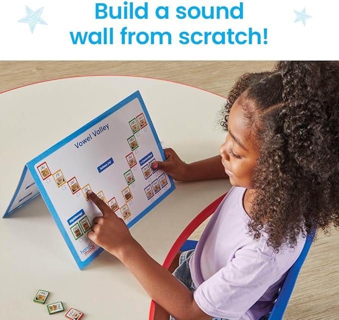 hand2mind Desktop Magnetic Sound Wall Boards, Letter Sounds, Phonics & Phonemic Awareness, Speech Therapy Materials, Science of Reading Manipulatives, Teacher Supplies for Classroom (Set of 6)