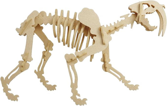 3D Puzzles for Kids, a Unique Felt Saber-Tooth Tiger 3D Puzzle, Brings a Unique Assembly Experience, Allowing Children to Enjoy Creativity and Fun in The DIY Process