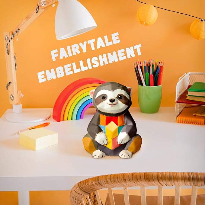 Paint Your Own Sloth Lamp Kit, Art Supplies Arts and Crafts for Kids Ages 8-12, DIY 3D Sloth Night-Light, Creativity Painting Kit Toy for Girl Boy Teen, Birthday Gift for Daughter Son