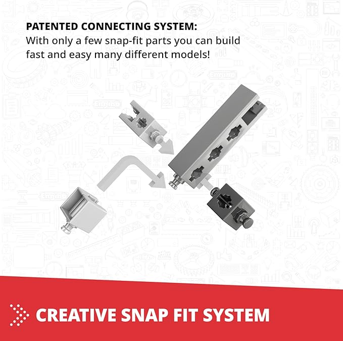 Engino- Creative Builder Building Toys, 10 Multimodel Set, STEM Engineering Kit, Construction Toys for Kids 6+, Gifts for Boys & Girls, Learning & Education Set, STEM Projects