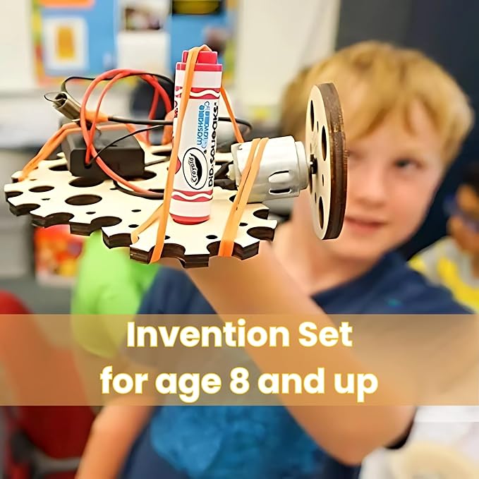Robotics Engineering Kit | Designed by Scientists | 50 Plus Parts | 10 Plus STEM Projects for Kids 8 to 12 | Learn Electronics, Science | Grow Creativity, Grit | DIY Inventor Toy Gift
