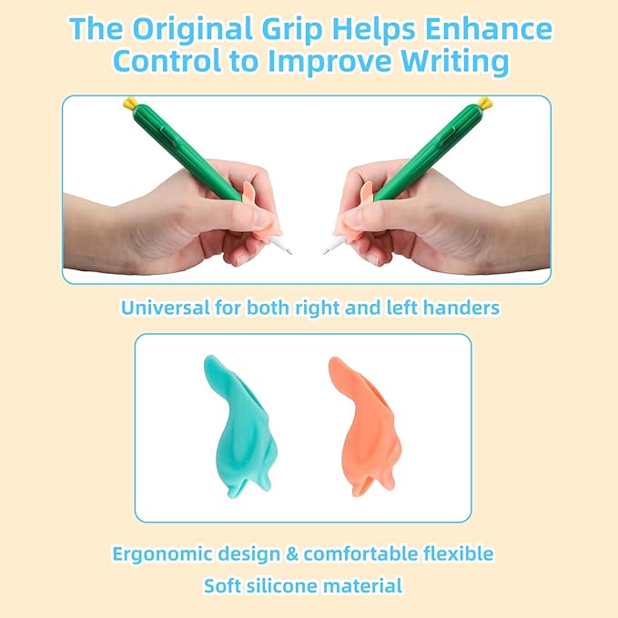 Disappearing Ink Pen, Magic Pens with Grips and Refills, Suitable for Handwriting Practice Book, Reusable Drawing Pen of Invisible Ink, Children's Writing Practice Aid