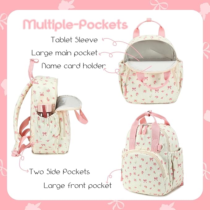 Bluboon Toddler Backpack for Girls Boys 2-4 Cute 12" Preschool Kindergarten Backpacks Kids Daycare Bags School Travel