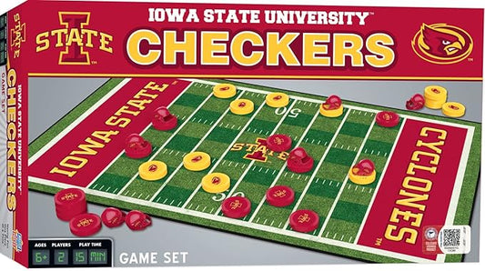 MasterPieces NCAA Iowa State Cyclones Checkers Board Game for Adults & Kids