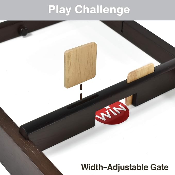 Shooz n TOZZ: Wooden Multi Tabletop Indoor Portable Board Games for Kids and Family