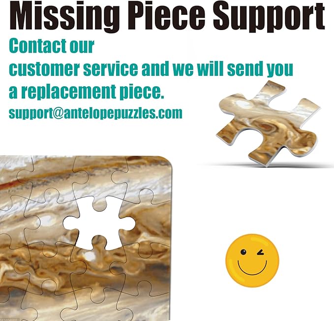 Antelope - 1000 Piece Puzzle for Adults, Jupiter Jigsaw Puzzle, Space Collection, High Resolution, No Dust