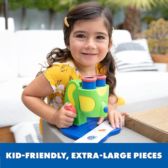 Educational Insights GeoSafari Jr. My First Kids Microscope Toy, Preschool Science, STEM Toy, Classroom Must Haves, Ages 3+