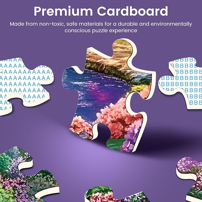 300 Piece Puzzle for Adults,Beautiful Spring House Puzzle for Adults Kids Seniors,Large Piece Landscape Animals Puzzles for Kids Ages 8-10 10-12,Challenging Puzzles Perfect for Game Nights,20.5*15 In