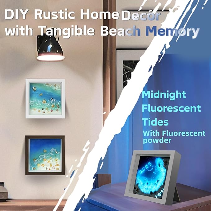 iland Crafts for Adults of Resin Art Kit as DIY Crafting Beach Ocean Themed Gifts Adult Girls Night Crafts Making or Date Night Painting Kit for Couples Also Mothers Day Gifts for Mom & Crafty Women