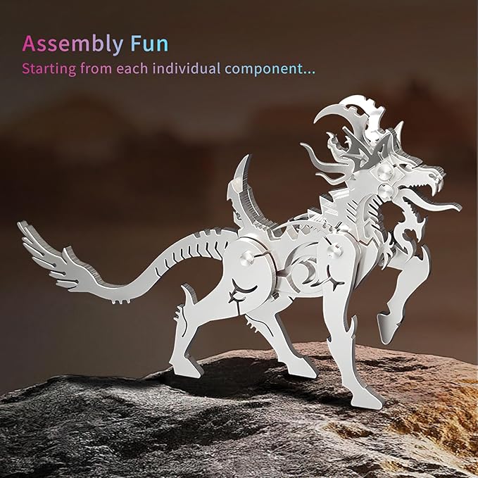 FILASLFT 3D Metal Puzzles,3D Metal Puzzle for Adults,Mechanical Model Kit Baize,Steel 3D Puzzles Stainless Steel Ornaments for Adults Home Decor Art Craft Gifts Toys.