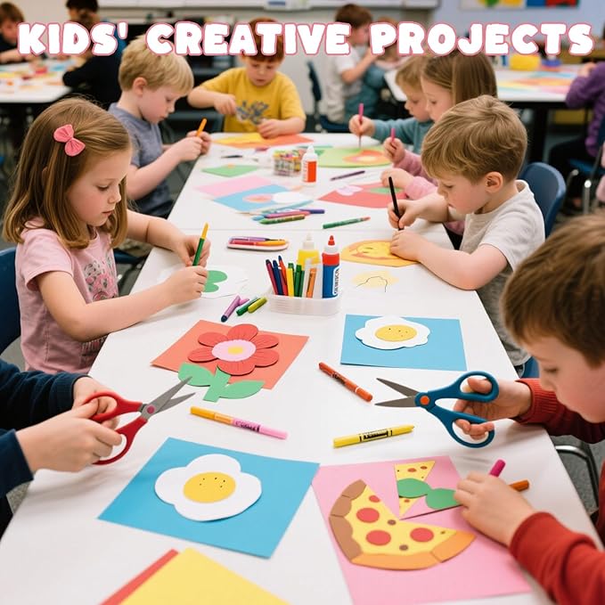 3 otters 235Sheets 8.5" X 11" Construction Paper Assorted Colors, 12 Colored Cardstock Printer Paper, for Printing, DIY Crafts, Party Decorations, Teacher Kids Classroom Must Have, 56 lb/150 GSM