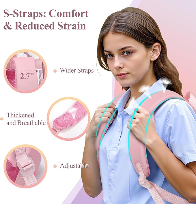 PACKISM Clear Backpack for School - 17 inch Large Heavy Duty Clear Bookbag, See Through PVC Backpacks (for age 12 above)