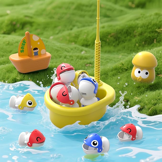 Magnetic Fishing Game for Kids Toddlers Ages 3-5 5-7, Kids Toddler Fishing Game Fish Toy Board Game for Toddlers 3 4 5 6 7 8 Years Old, Birthday Gifts