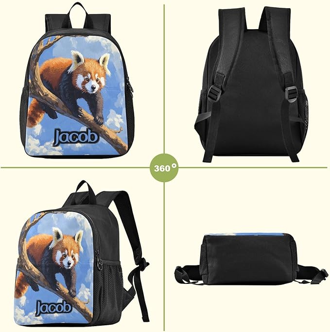 Raccoon Branch Toddler Backpack for Boys Girls 3-6 Kindergarten Bookbag for Elementary Mini Kids Bookbag for Preschool for Travel School