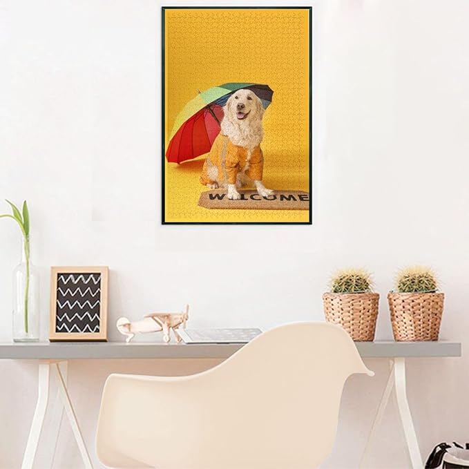 Custom Puzzle 120/200/300/500/1000/1500 Pieces, Personalized Puzzle from Your Own Photos, Customized Picture Jigsaw Puzzle Gift for Christmas Wedding Birthday Family