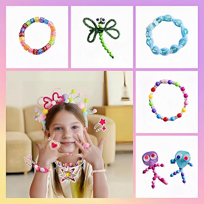 ROBOTIME Ultimate Craft Kit for Kids Ages 8-12 | Largest Pack | 1600+ Pieces Deluxe Arts and Crafts Supplies | Screen-Free Activities for Kids | Gift Ideas for Girls & Boys