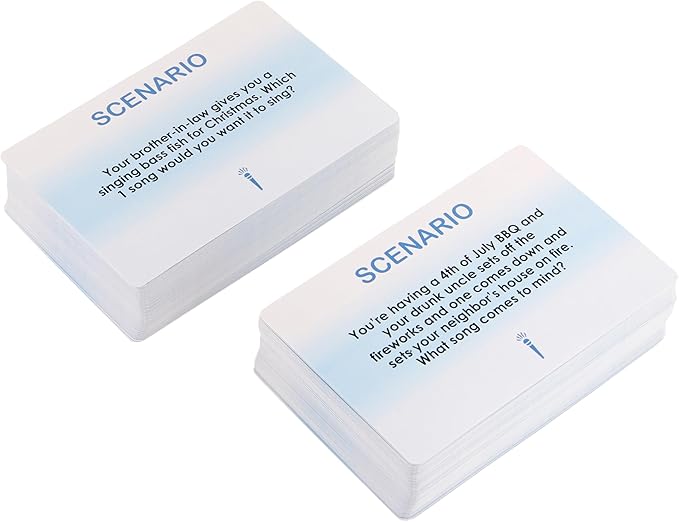 A Song for Every Scenario | Impress The Judge to Win The Card | Music Based | Multi-Generational | Family Friendly | Party Game | Great for Groups