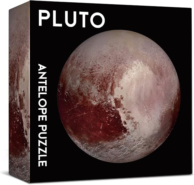 Antelope - 1000 Piece Jigsaw Puzzle for Adults, Pluto Space Puzzle, Planet Round Circle Puzzle, Solar System, High Resolution, Matte Finish, No Dust