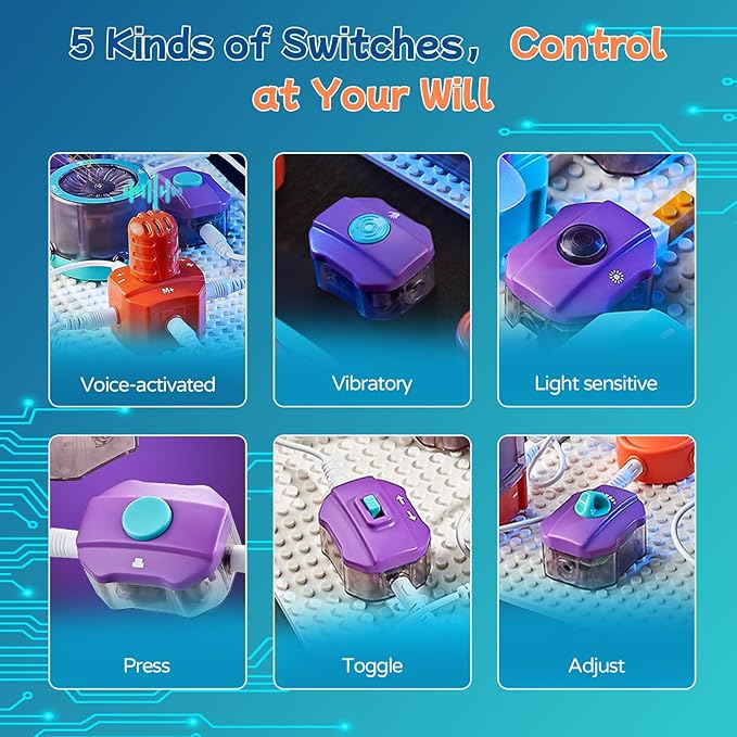 45 PCS Science Kits for Kids Ages 5-7 8-12, Electronics Exploration Kit for Kid, Over 151 Projects, STEM Educational Toy for Kids Ages 5-7 8-12, Toys for 5 6 7 8 9 10 11 12 Year Old Boys