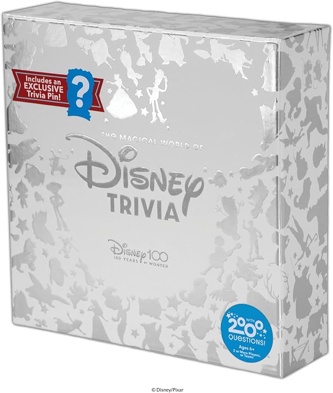 PlayMonster The Magical World of Disney Trivia Games – Board Games for Family Night, Family Games, Multi-Player Board Game, Family Board Game, Travel Games, Disney Game, Ages 6+