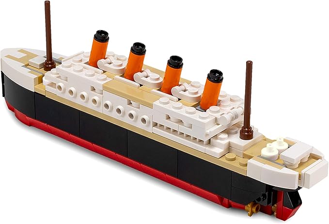 Brick Loot Titanic Micro Building Blocks Set – 217-Piece DIY Ship Model Kit, Mini Bricks for Adults & Kids, 3D Puzzle STEM Toy, Collectible Display, Gift for Ship Lovers & Puzzle Fans (Medium)
