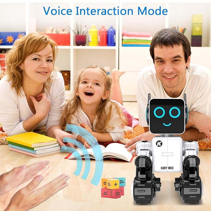 Robot Toy for Kids, Remote Control Intelligent Programming RC Robot, Music, Dancing, Talk, Play with Kids as a Gift for Gril and Boy